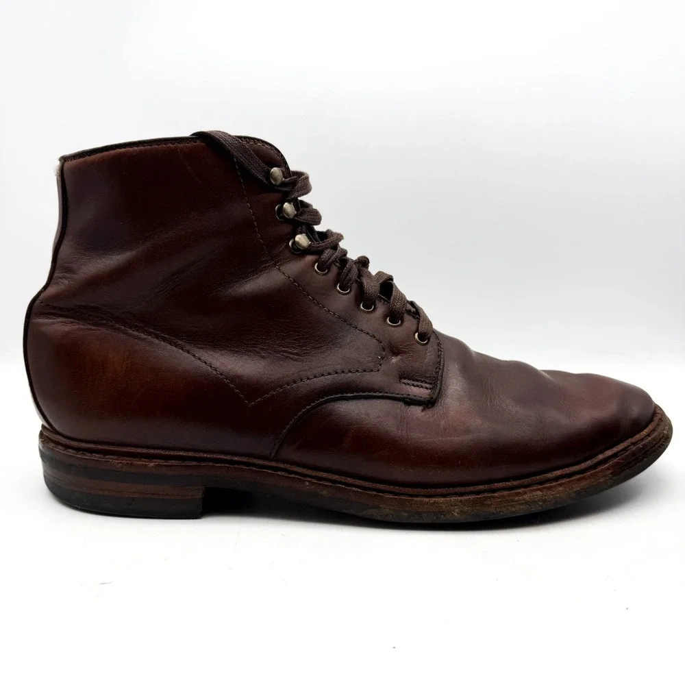 ALLEN EDMONDS Made In USA HIGGINS MILL Lace Derby Boot Chromexcel 11 D 7562